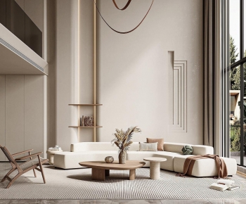 Modern Wabi-sabi Style A Living Room-ID:234880928