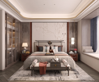 New Chinese Style Bedroom-ID:845560078