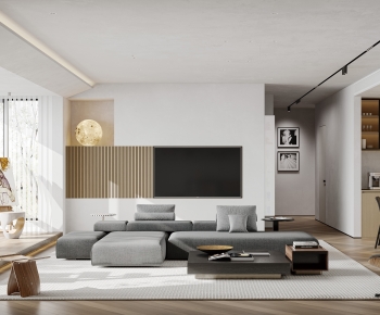Modern A Living Room-ID:697592971