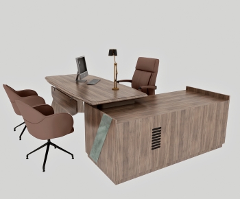 Modern Office Desk And Chair-ID:507788908