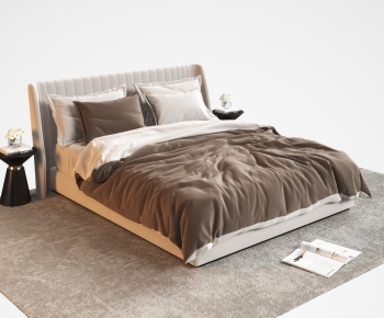 Modern Double Bed-ID:962589987