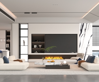 Modern A Living Room-ID:268317941