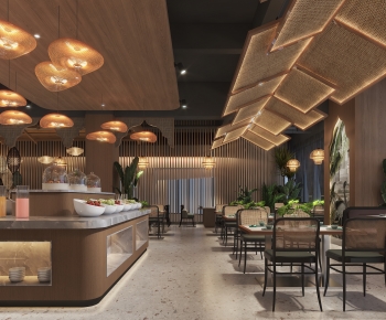 Modern Southeast Asian Style Cafeteria-ID:771496065