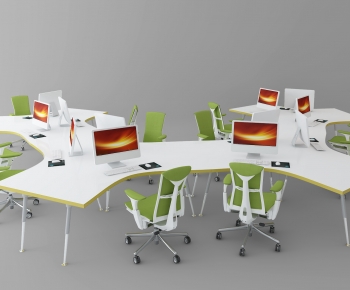 Modern Office Desk And Chair-ID:992106912