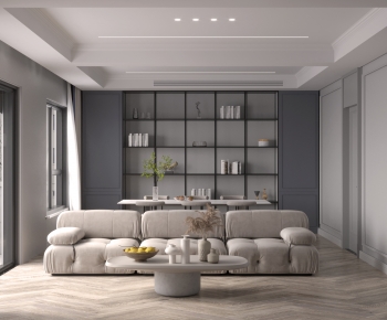 Modern A Living Room-ID:753742931