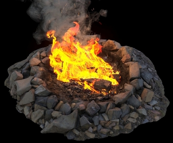 现代户外木炭篝火 火堆-ID:136307001