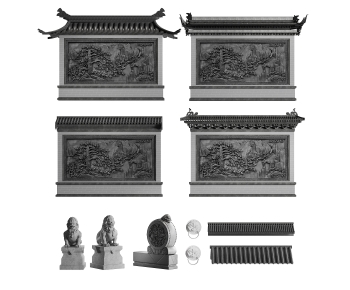 Chinese Style Landscape Wall-ID:598160982