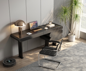 Modern Computer Desk And Chair-ID:872334008