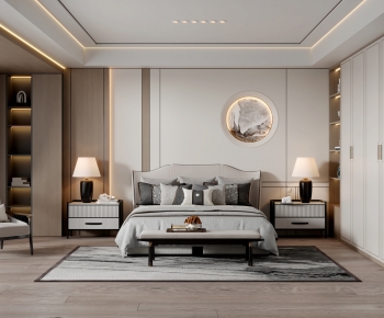 New Chinese Style Bedroom-ID:444632054
