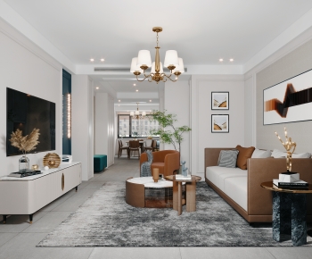 Modern American Style A Living Room-ID:337500109