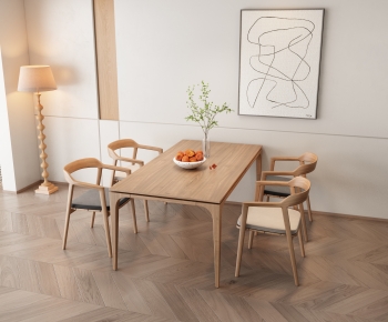 Nordic Style Dining Table And Chairs-ID:283251057