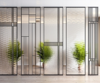 Modern Glass Screen Partition-ID:929090986
