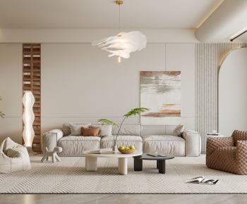 Wabi-sabi Style A Living Room-ID:994728095