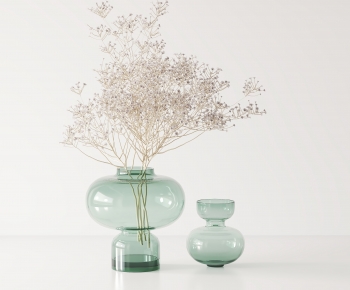 现代玻璃花瓶花艺摆件-ID:867013937