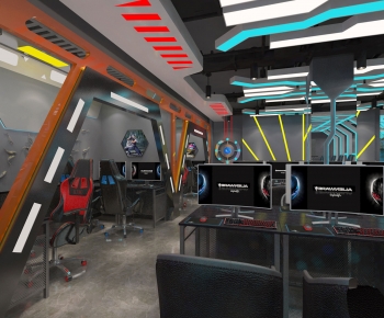 Industrial Style Internet Cafe-ID:350800995