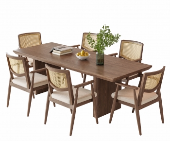 Wabi-sabi Style Dining Table And Chairs-ID:548510079