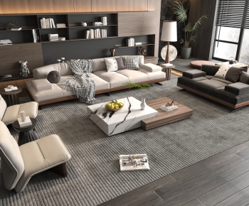 Modern A Living Room-ID:496656894