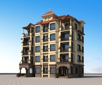 Mediterranean Style Residential Building-ID:318698882