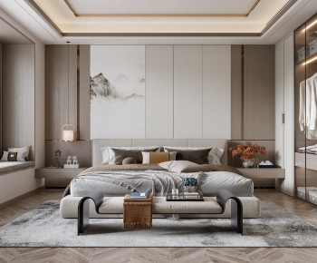 New Chinese Style Bedroom-ID:233534101