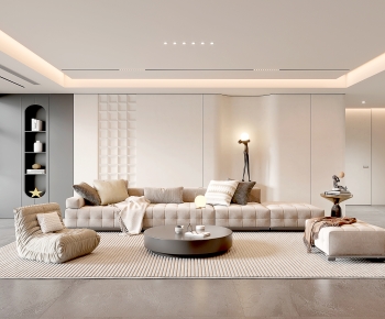 Modern A Living Room-ID:669302946