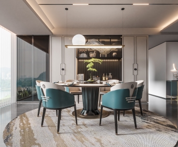 Modern New Chinese Style Dining Room-ID:164241088