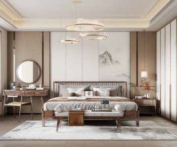 New Chinese Style Bedroom-ID:580722092