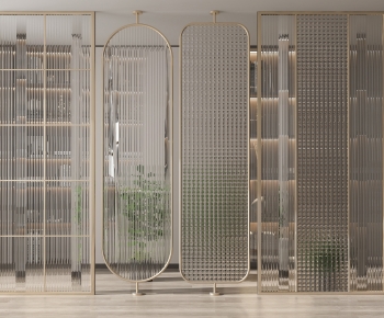 Modern Glass Screen Partition-ID:104422092
