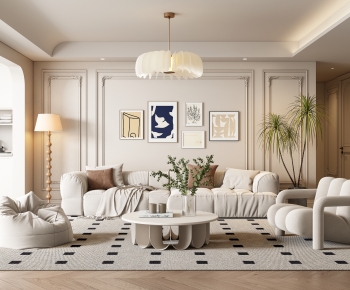 French Style A Living Room-ID:544591904