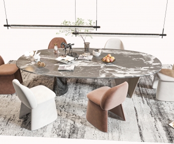 Modern Dining Table And Chairs-ID:284347064