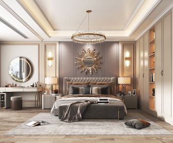 Simple European Style Bedroom-ID:204489223