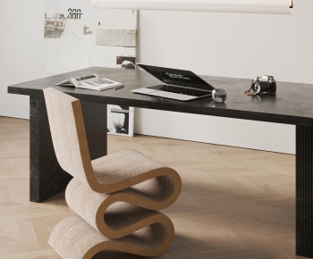 Modern Computer Desk And Chair-ID:448482045