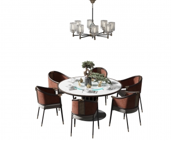 New Chinese Style Dining Table And Chairs-ID:929770954