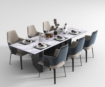 Modern Dining Table And Chairs-ID:646078116