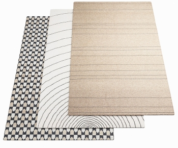ASPLUND现代方形地毯组合-ID:998939992