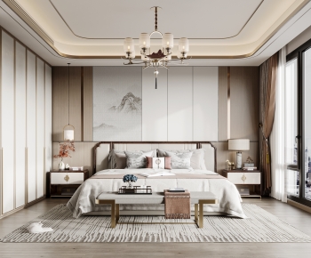 New Chinese Style Bedroom-ID:867502934