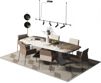 Modern Dining Table And Chairs-ID:586714981