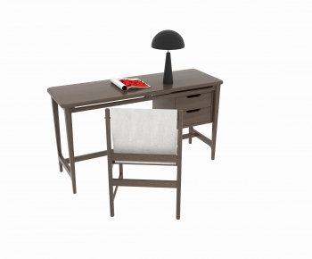 New Chinese Style Computer Desk And Chair-ID:416591889