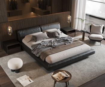 Modern Double Bed-ID:346465116
