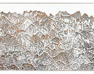 新中式抽象山峦挂画贴图-ID:209218031
