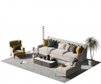 American Style Sofa Combination-ID:541687013