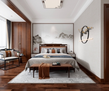 New Chinese Style Bedroom-ID:839504968