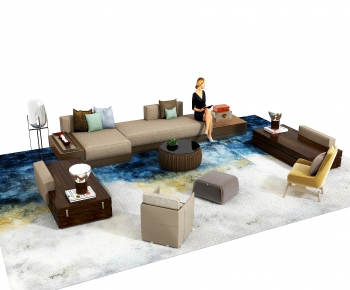 New Chinese Style Sofa Combination-ID:760618933