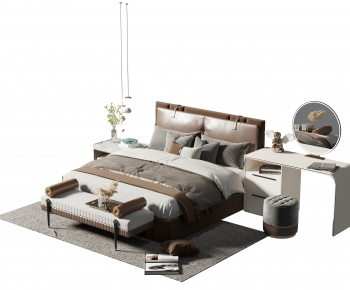 Modern Double Bed-ID:193782099