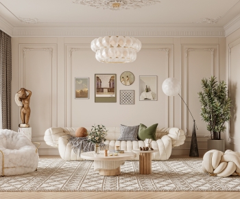 French Style A Living Room-ID:302768952