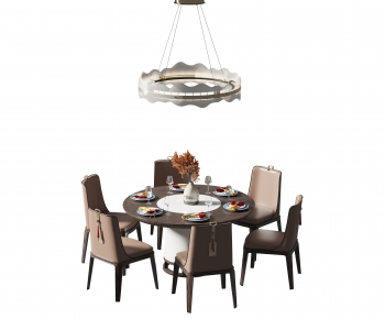 New Chinese Style Dining Table And Chairs-ID:827110055