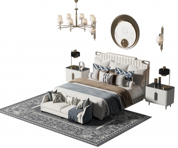 American Style Double Bed-ID:535669092