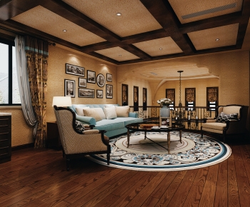 American Style A Living Room-ID:676754955