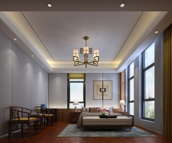 New Chinese Style Bedroom-ID:723506933
