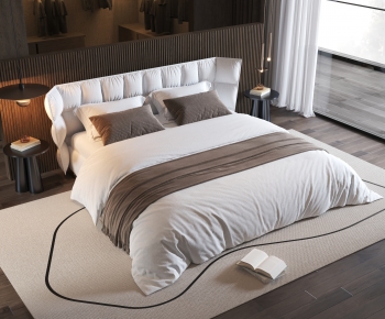 Modern Double Bed-ID:778429586