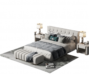 American Style Double Bed-ID:771235949